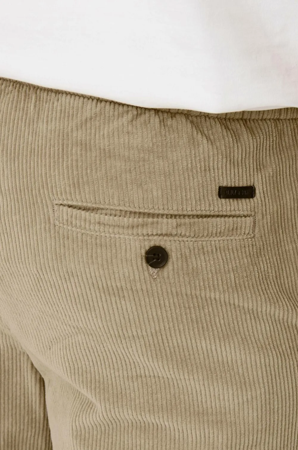 ONLY & SONS Bukser>Fløjlsbukser onsLinus Tap Corduroy 0185 Pant Chinchilla