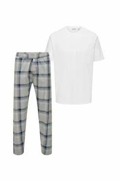 ONLY & SONS Nattøj & Homewear>Pyjamassæt onsBillie Pant Lounge Giftbox Pageant blue