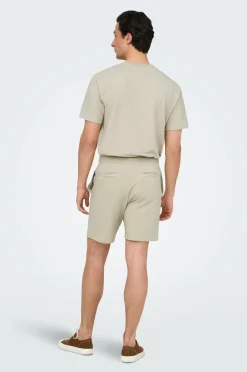 ONLY & SONS Shorts Onskian Life Reg Seersucker Shorts Silver lining New