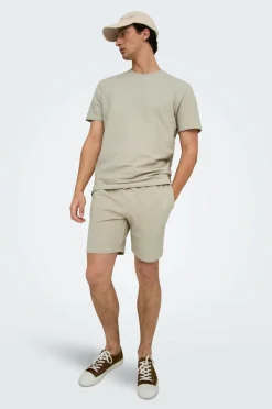 ONLY & SONS Shorts Onskian Life Reg Seersucker Shorts Silver lining New
