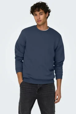 ONLY & SONS Sweatshirt onsCeres Life Crew Neck Blue nights Discount