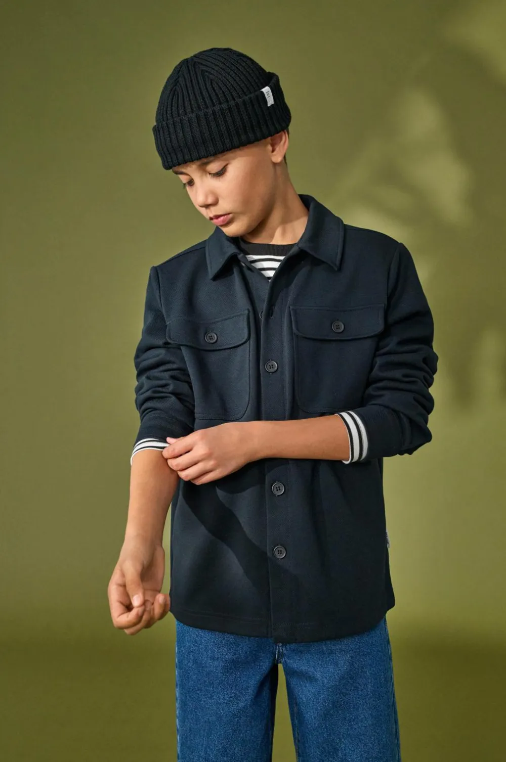 ONLY & SONS Skjorter>JUNIOR Overskjorte osjNew Kodyl Overshirt Sweat Dark navy