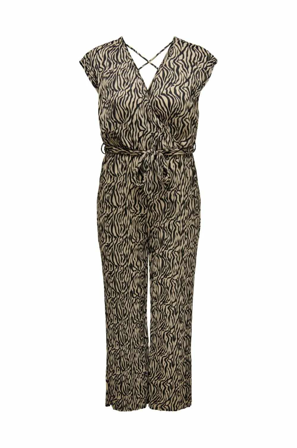 Only Carmakoma Jumpsuits & Buksedragter>Buksekjole carSafari Life S/L Jumpsuit Jrs Bone white