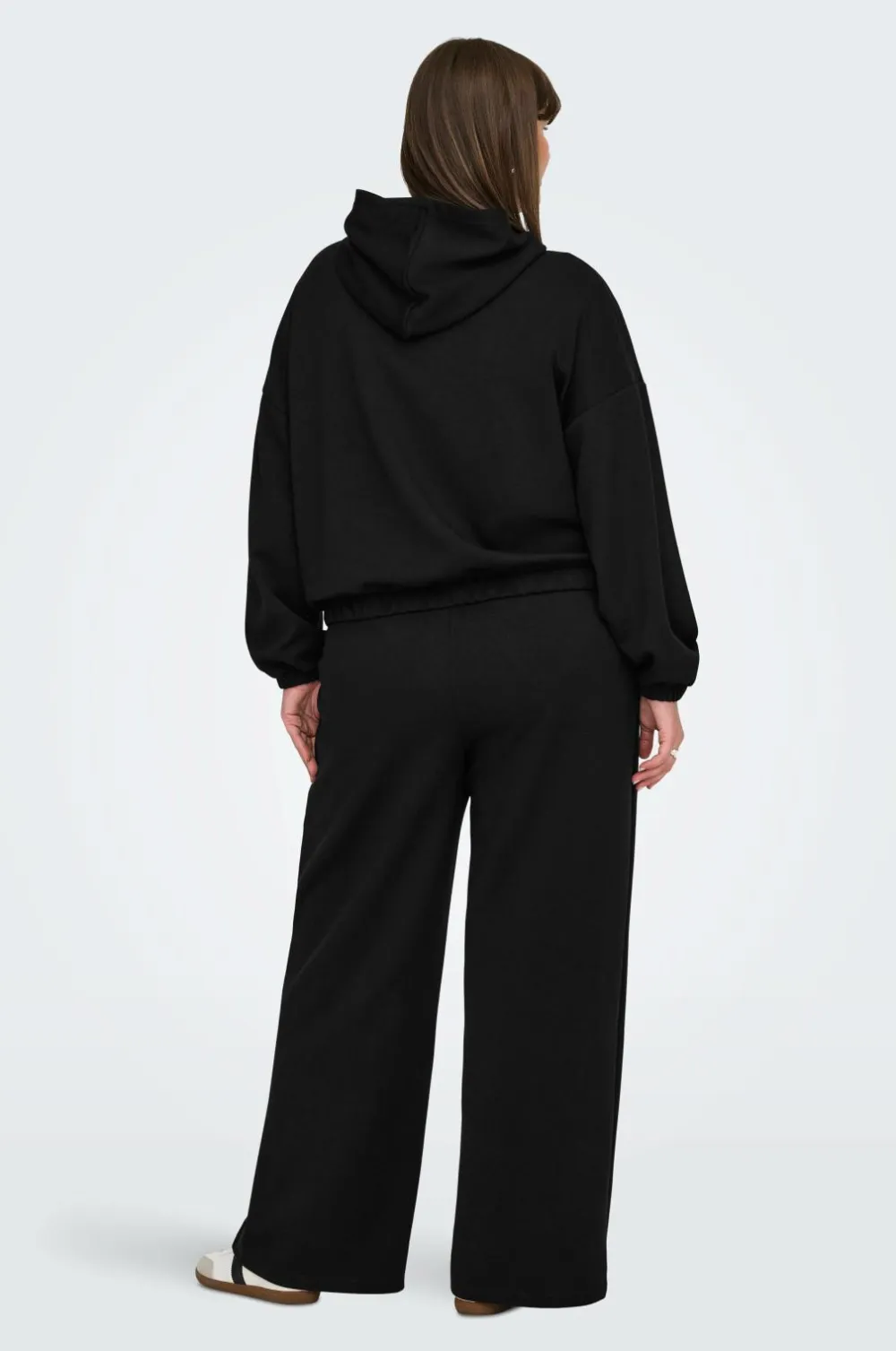 Only Carmakoma Hættetrøje carScarlett LS Elastic Zip Black Best