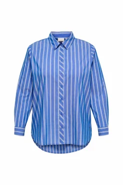 Only Carmakoma Skjorte carLiah LS Shirt Wvn Cloud dancer Best