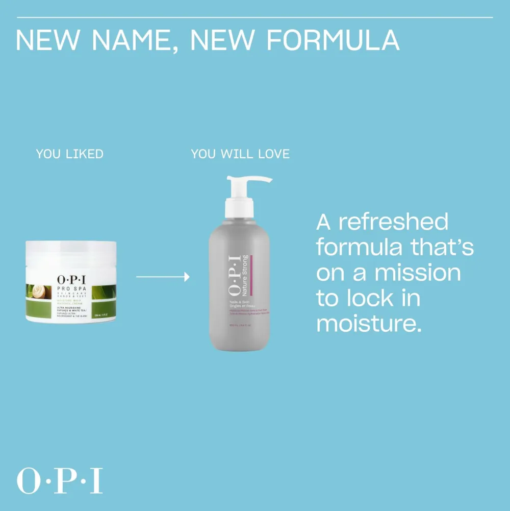 OPI Kropspleje>Nature Strong Moisture Misson Hand & Foot Cream 250 Ml