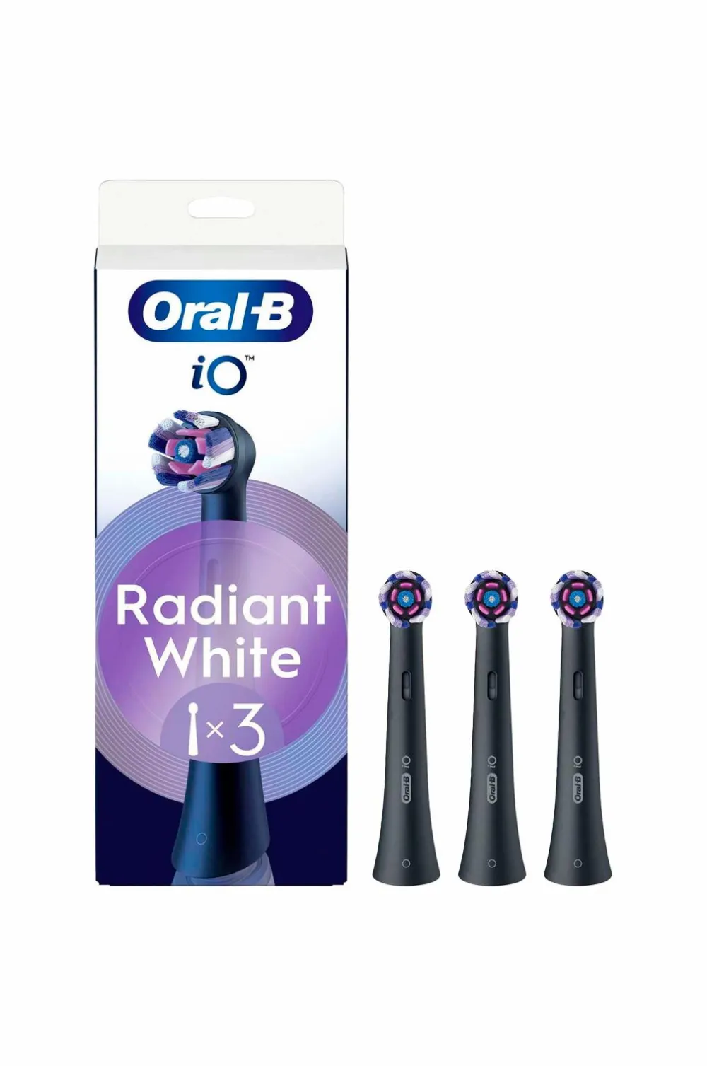 Oral B Børstehoved iO Radiant White Black 3-pak No color Discount