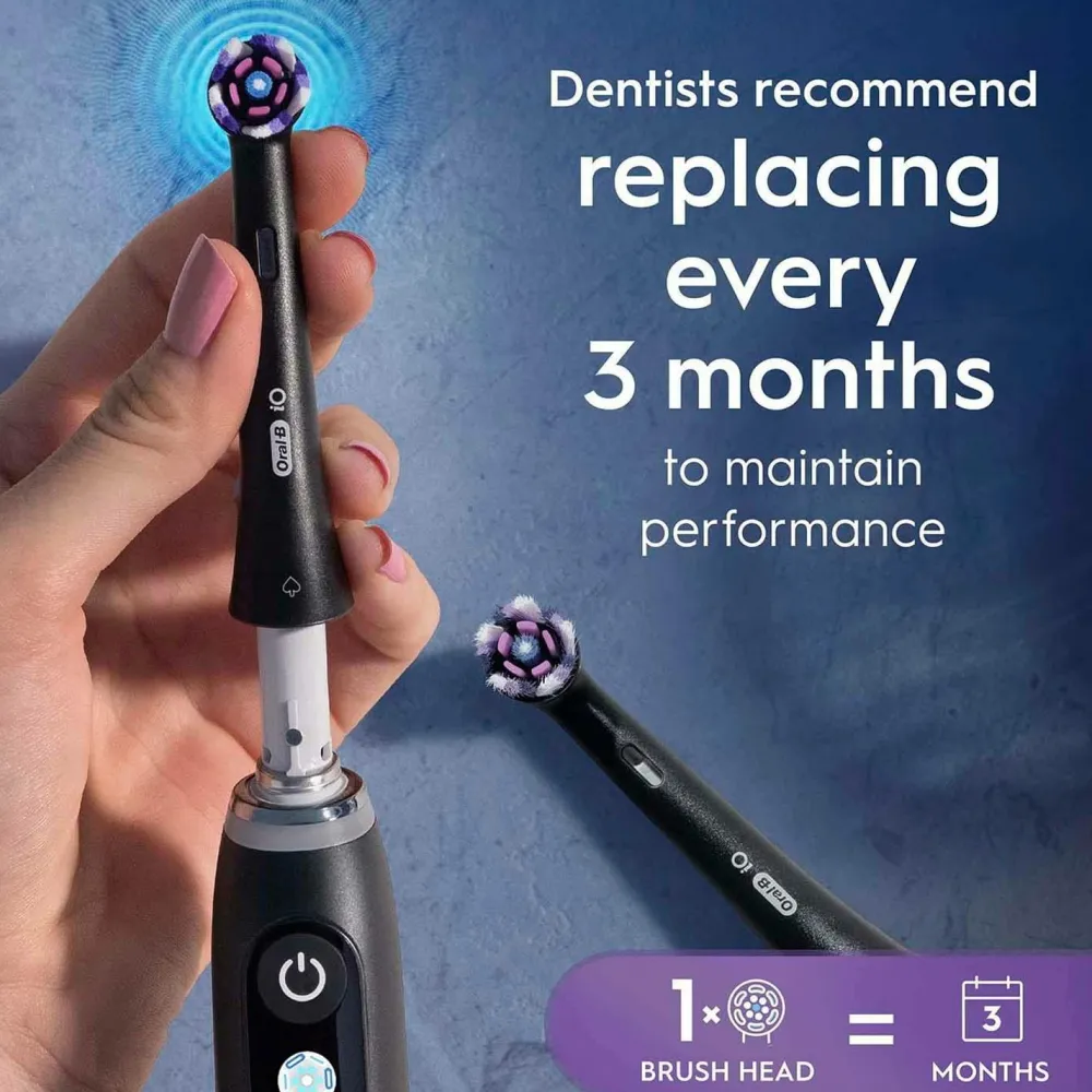 Oral B Børstehoved iO Radiant White Black 3-pak No color Discount