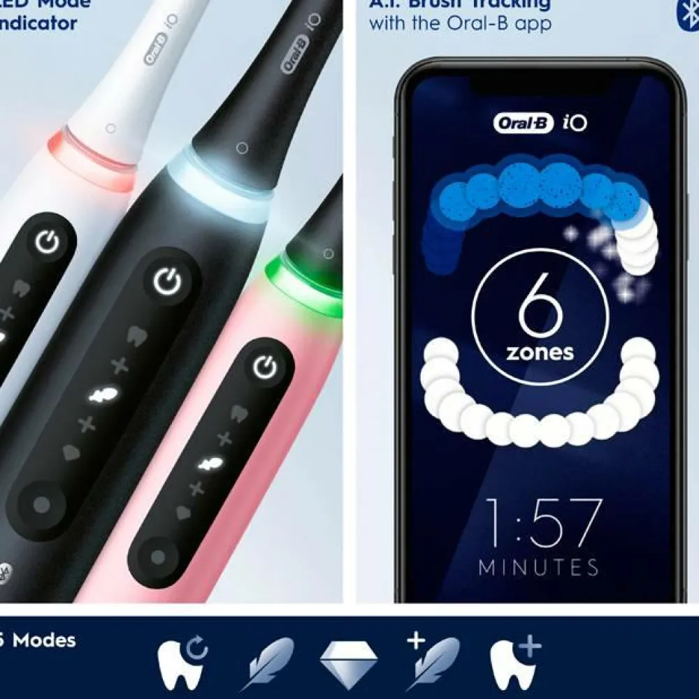 Oral B Tandpleje>Eltandbørste iO5s Quite White