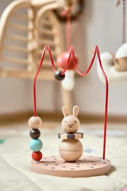 OYOY Living Design Cirkus Abacus Rabbit Natur,Kirsebærrød Sale