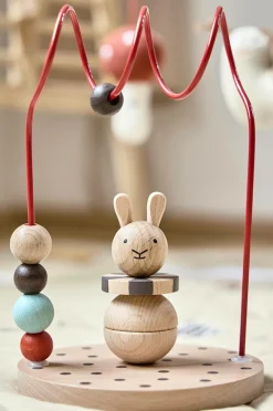 OYOY Living Design Cirkus Abacus Rabbit Natur,Kirsebærrød Sale