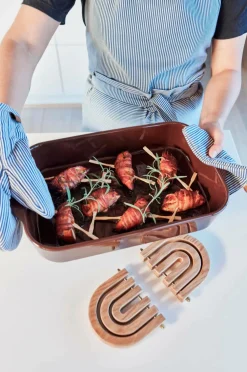 OYOY Living Design Køkkentekstiler>Grydelapper - sæt med 2 Striped Demin Blå