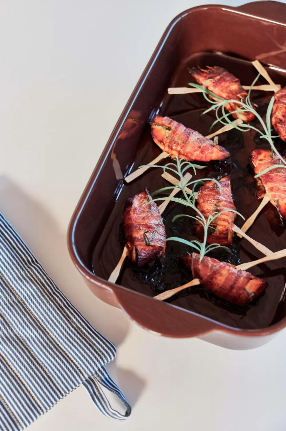OYOY Living Design Køkkentekstiler>Grydelapper - sæt med 2 Striped Demin Blå