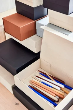 OYOY Living Design Opbevaringskurv Koya Optisk blå Clearance