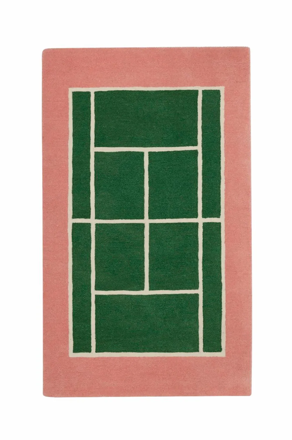 OYOY Living Design Børnegulvtæpper>Tæppe Tennis Grøn,Rose