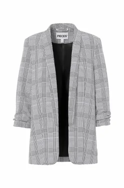 pieces Habitjakke pcBosella 3/4 Printed Blazer Black New