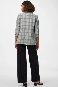 pieces Habitjakke pcBosella 3/4 Printed Blazer Black New
