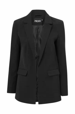 pieces Habitjakke pcBozzy LS Loose Blazer Black Hot