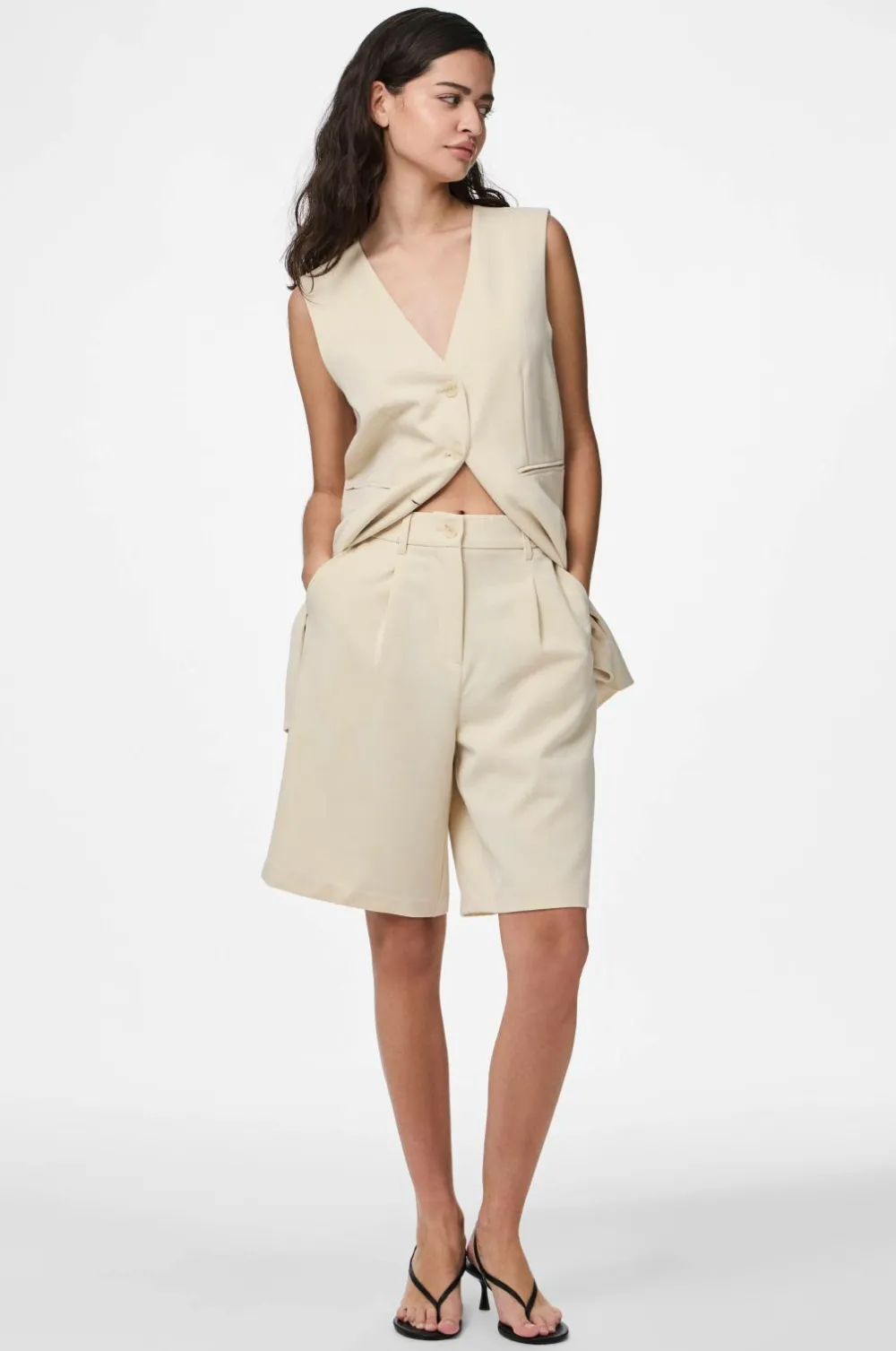 pieces Shorts>Shorts pcKamil HW Shorts Sandshell