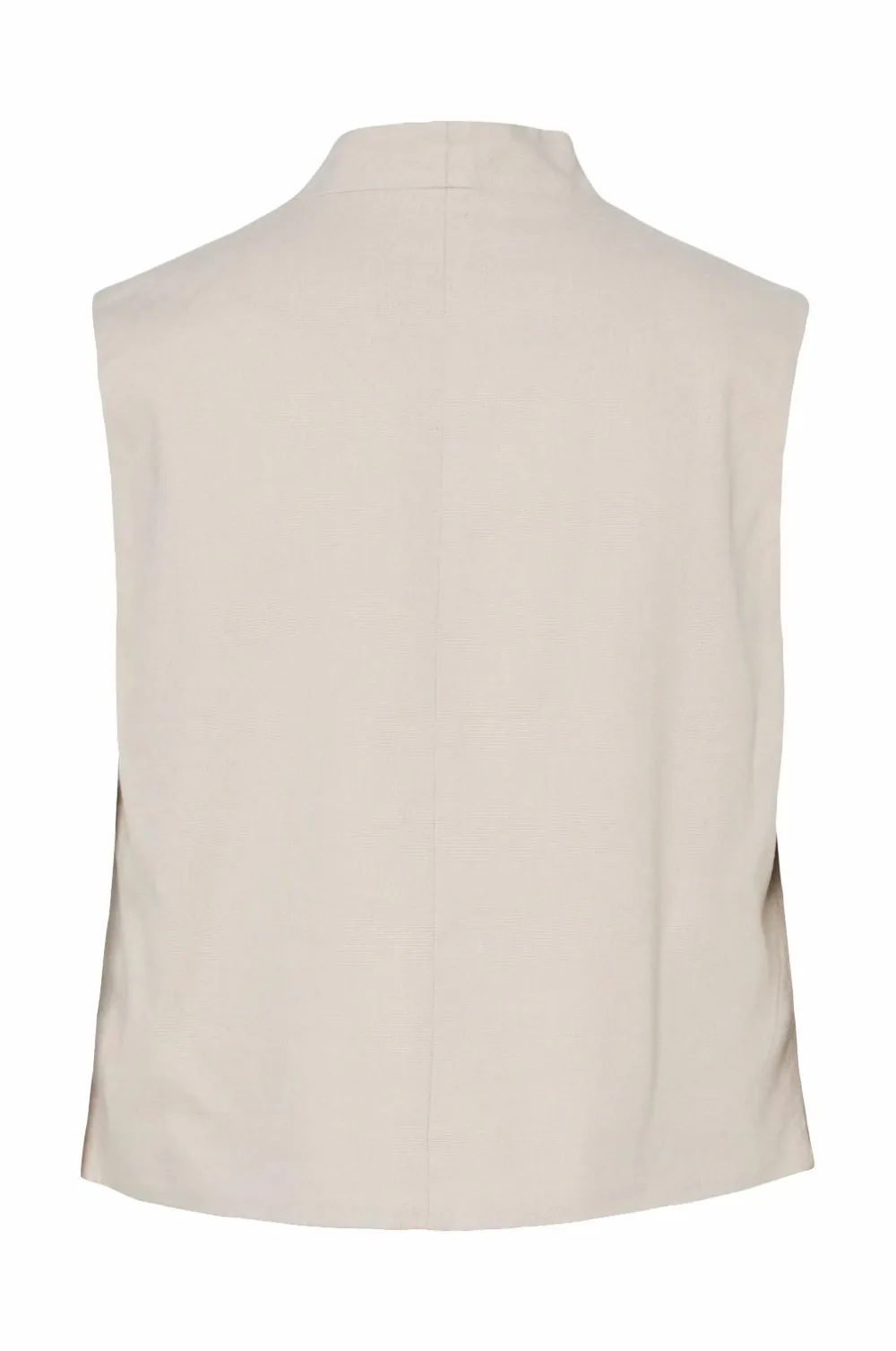 pieces Vest pcTiki Waist Coat Silver gray