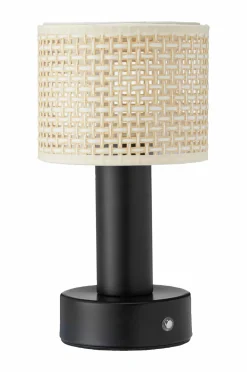 PR Home Genopladelige Lamper>Bordlampe Tiara opladelig Black