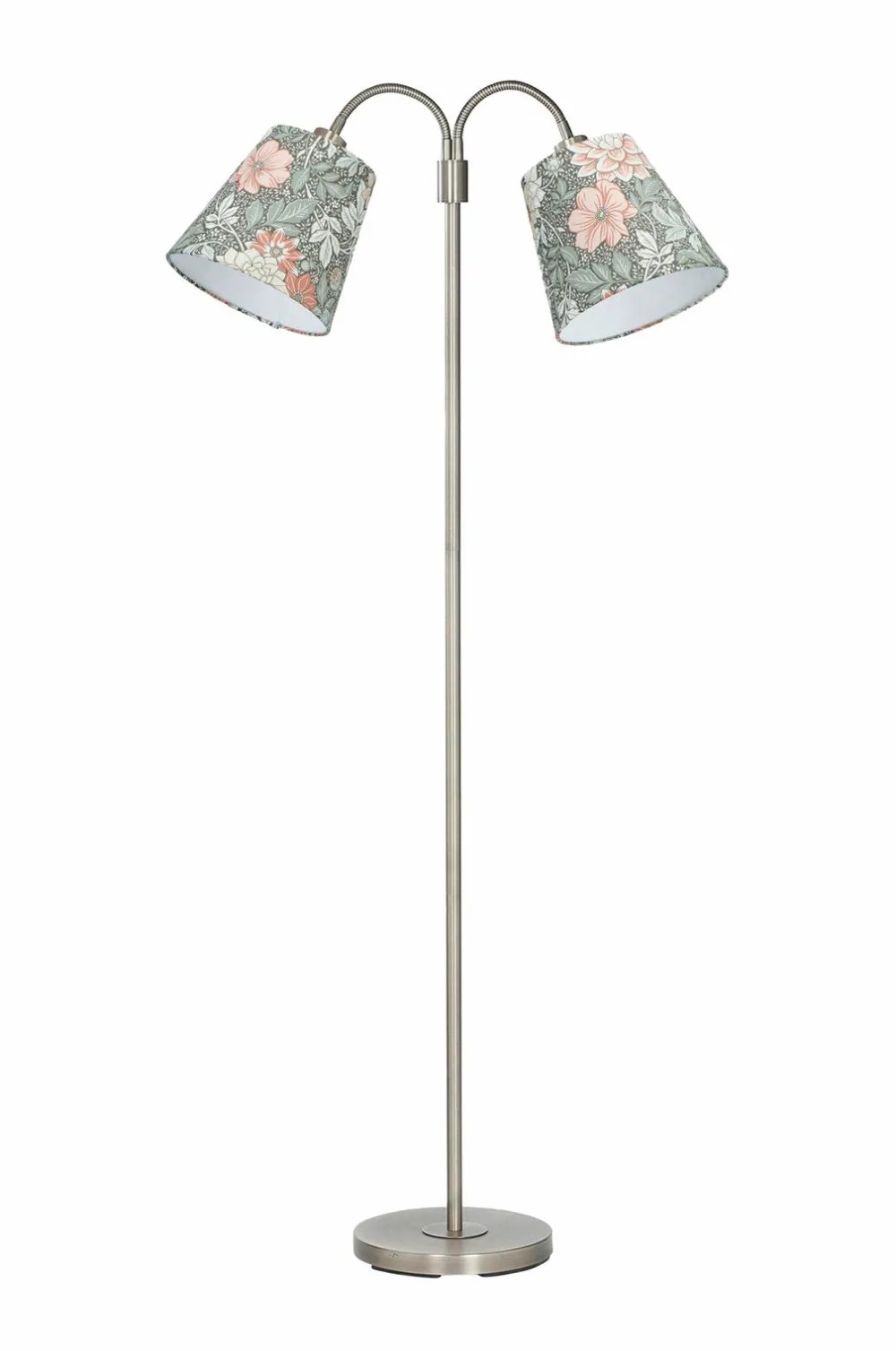 PR Home Gulvlamper>Gulvlampe Amy Flex 2 krom Dahlia Grøn