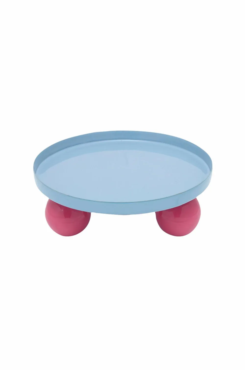 Present Time Bakke Double Funky Round Soft Blue & Bright Pink