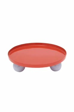 Present Time Bakke Dobbelt Funky Round Large Knaldrød m. blød lilla New