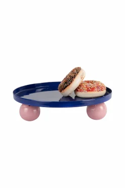 Present Time Bakke Dobbelt Funky Round Large Cobalt Blue & Soft Pink Best