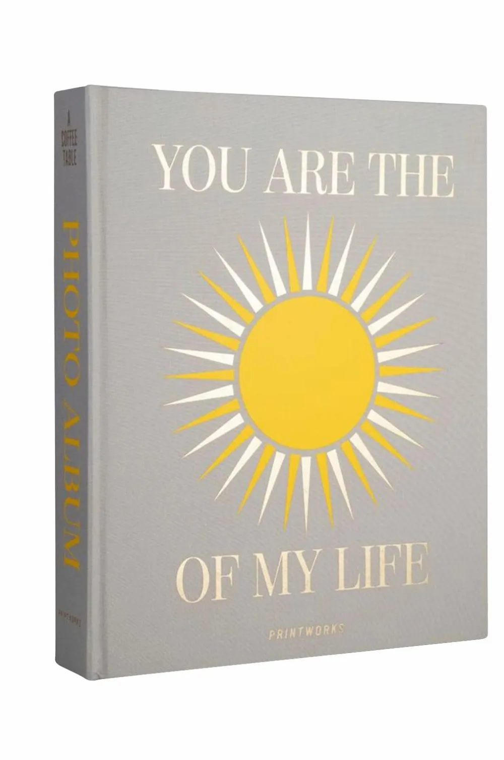 PRINTWORKS Fotoalbum - You are the Sunshine (L), 21x28 cm Lysegrå Best