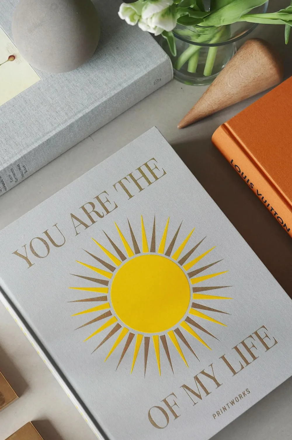 PRINTWORKS Fotoalbum - You are the Sunshine (L), 21x28 cm Lysegrå Best