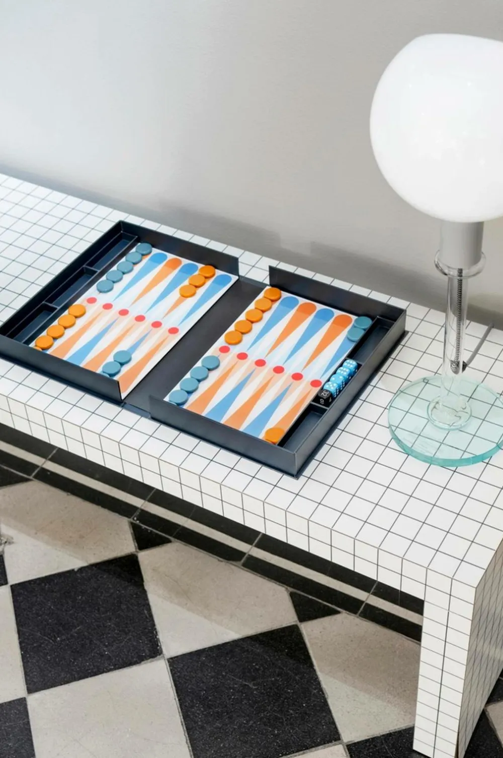 PRINTWORKS Klassisk - Backgammon-kunsten, antracit Grå Online