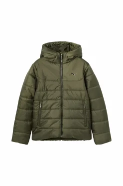 Puma Overtøj>Jakke Ess Hooded Padded Dark olive
