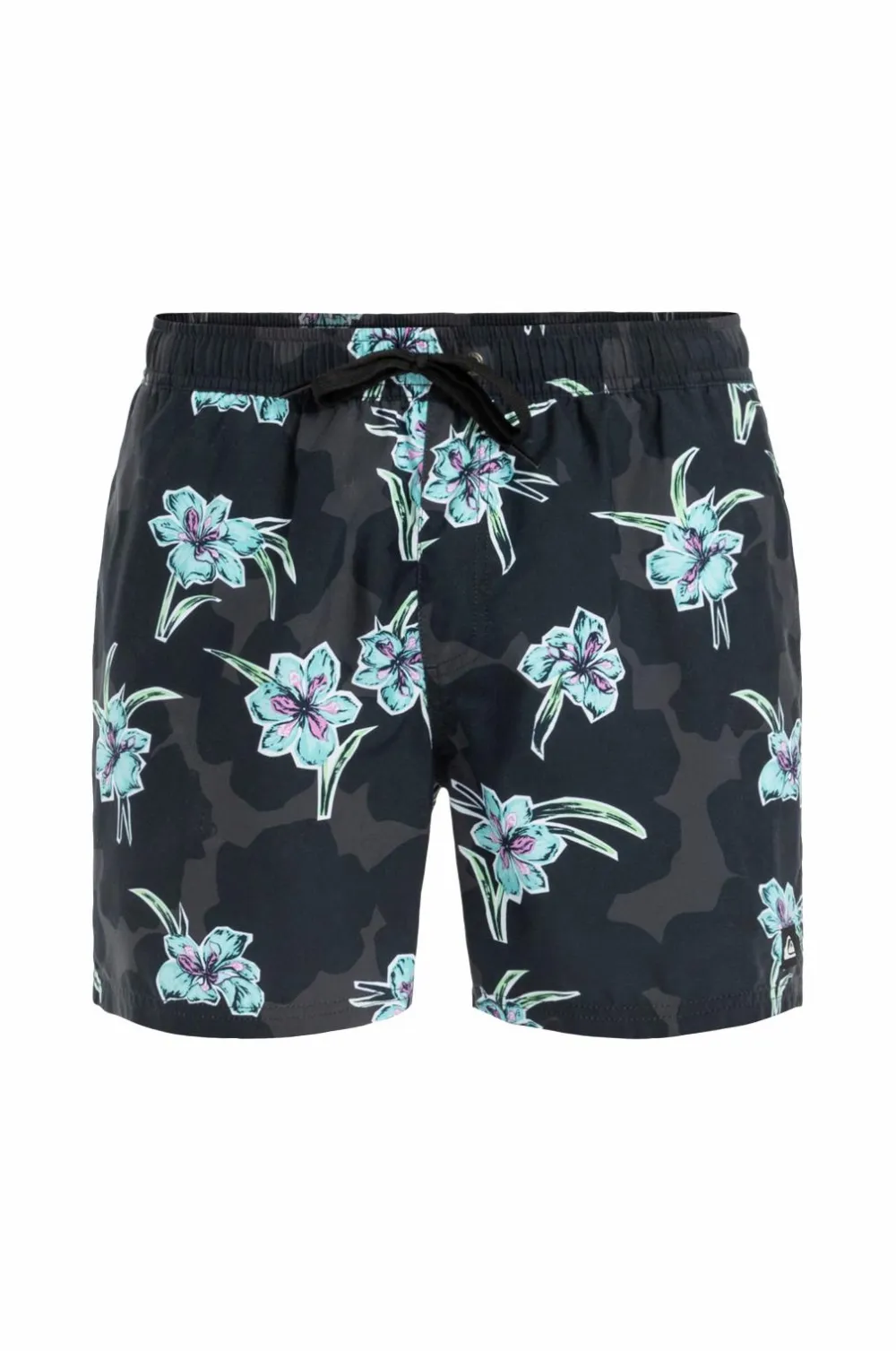Quiksilver Badetøj|Badetøj>Badebukser Everyday Straight Volley 15 Backyards Black - Kvj7