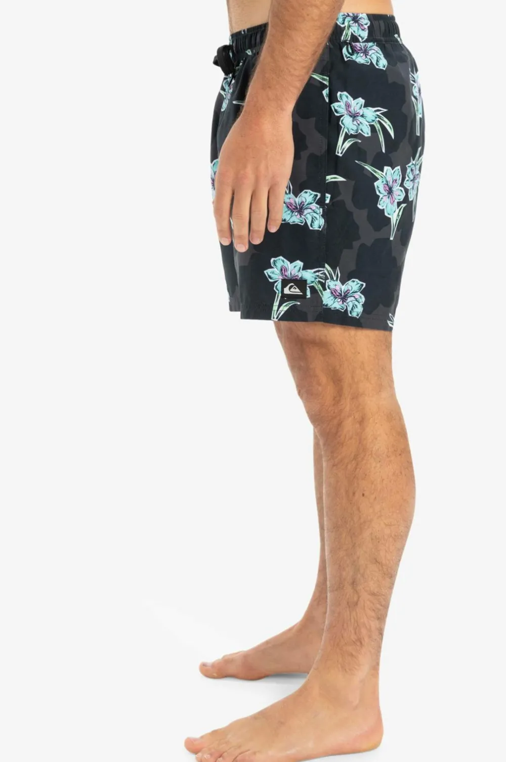 Quiksilver Badetøj|Badetøj>Badebukser Everyday Straight Volley 15 Backyards Black - Kvj7