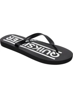 Quiksilver Klipklapper Java Wordmark Black/White Clearance