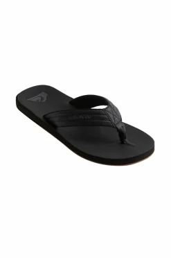 Quiksilver Klipklapper Carver Nubuck Solid black Discount