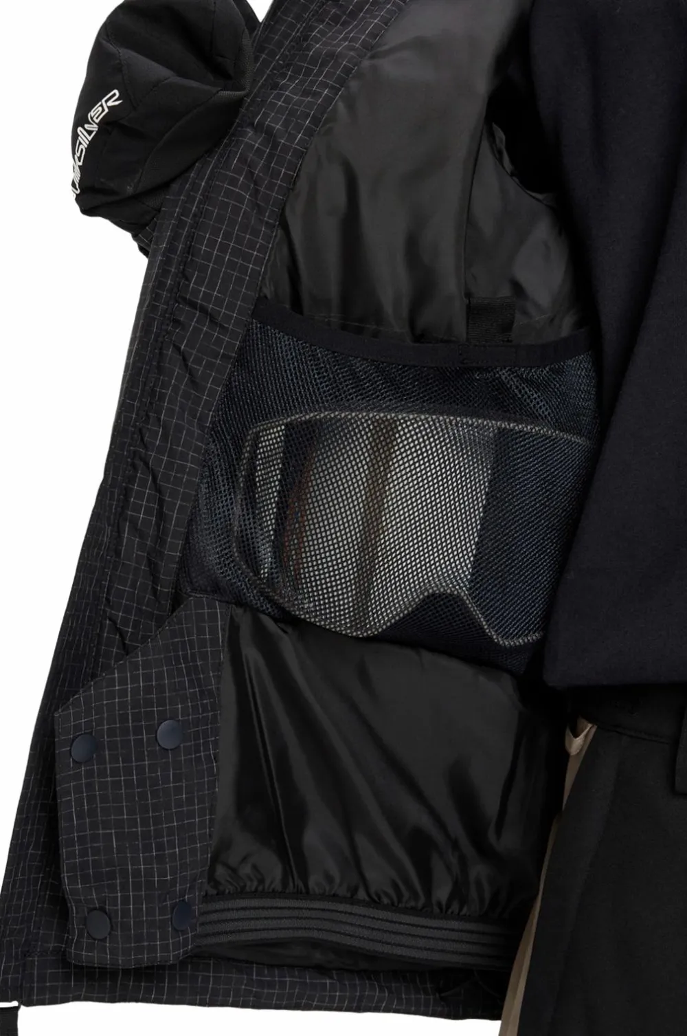 Quiksilver Snowboardjakke / skijakke High IN The Hood Youth JK True black Discount