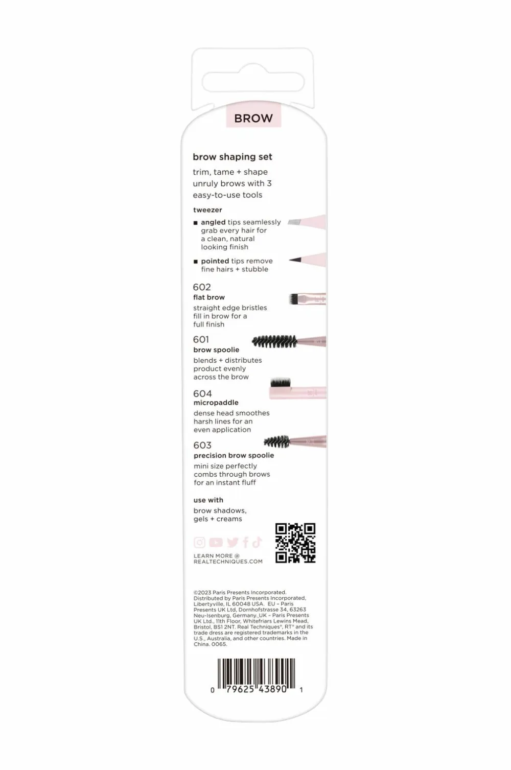Real Techniques Øjenbryn>Brow Shaping Set No Color