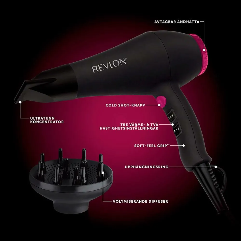 Revlon Føntørrer Smooth Brilliance AC, RVDR5251 Hot