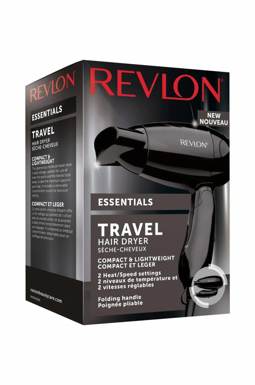 Revlon Varmeredskaber>Rejsehårtørrer 120-230V RVDR5305