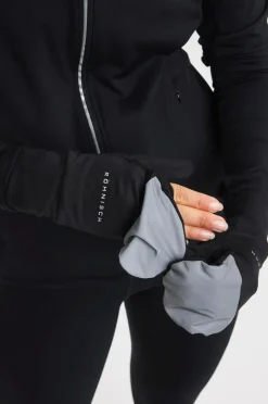 Röhnisch Handsker & Vanter>Vanter Glow Running Mittens Black
