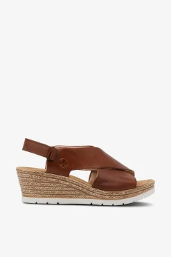 Rieker Sandaler med hæl 61975-24 Brown Sale