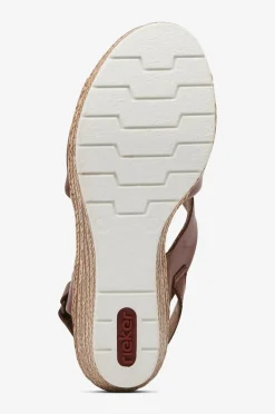 Rieker Sandaler med hæl 61975-24 Brown Sale