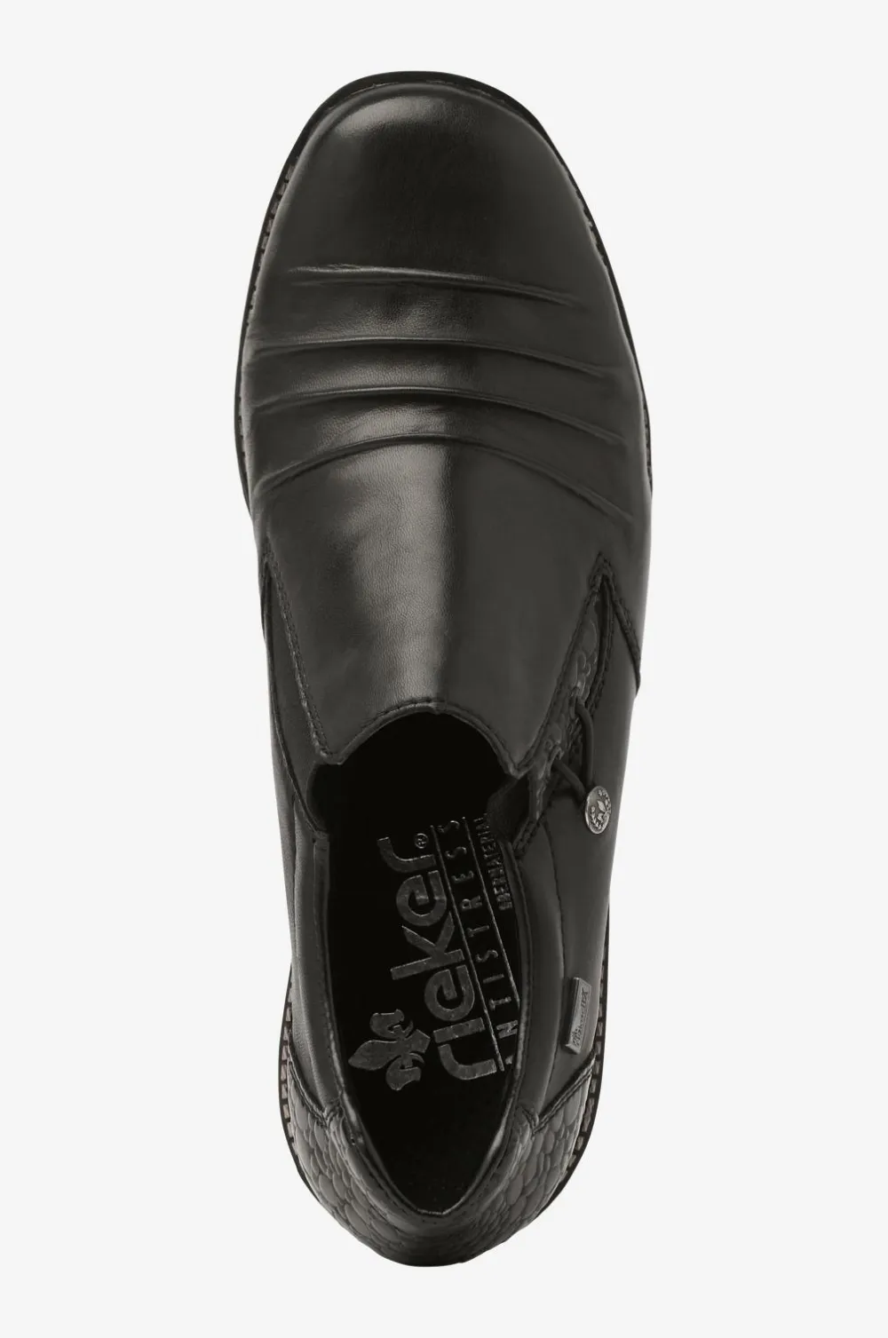 Rieker Sko med blanke detaljer Black New