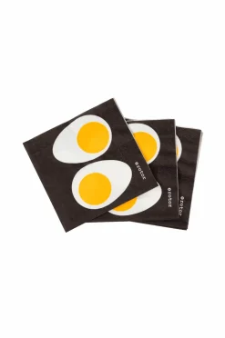 Rotor design Bordtekstiler>Papirservietter Egg Halves 20-pak Sort