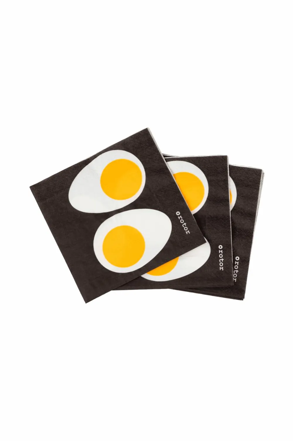 Rotor design Bordtekstiler>Papirservietter Egg Halves 20-pak Sort