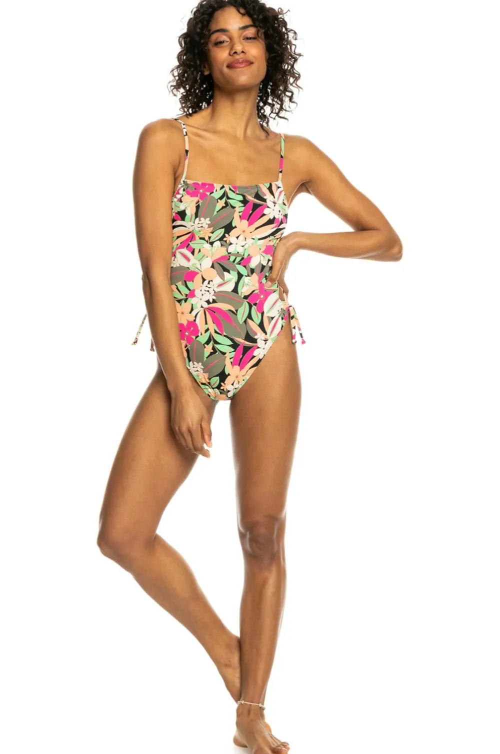 Roxy Badetøj|Badetøj>Badedragt PT Beach Classics Lace Up Anthracite palm song s