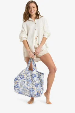 Roxy Taske Anti Bad Vibes Printed Egret Artsy Floral Clearance