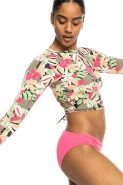 Roxy Trøje med solbeskyttelse / svømmetop PT LS Lycra Anthracite palm song s Online